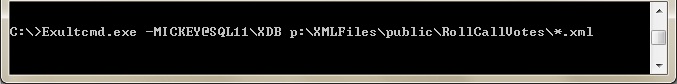 Specifying a wildcard to import multiple XML
     files using Exult SQL Server Command Line