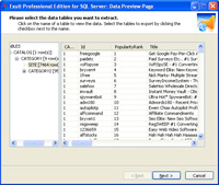 Browsing Data after importing XML