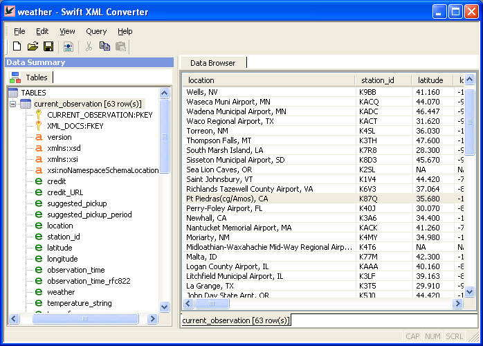 Click to view Swift XML Converter 1.1 screenshot