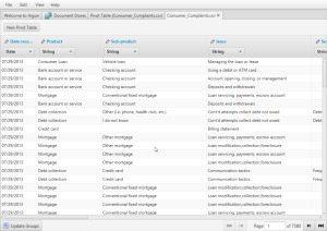 Browsing Data after importing CSV