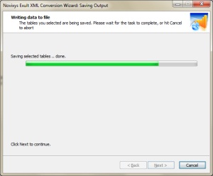 Saving Converted XML data to Excel using Exult XML
       Conversion Wizard