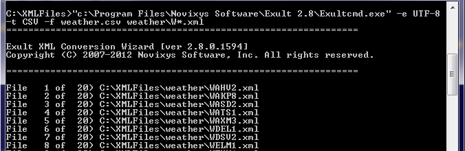 Specifying output encoding when saving data from XML
	   to CSV using the Exult XML Conversion Wizard.