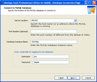 Connecting to a MySQL Database