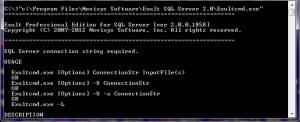 Exult SQL Server Command Line