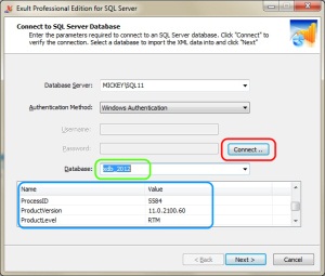 Connect to SQL Server using
			       Windows Authentication for importing
			       XML data into SQL Server using Exult
			       SQL Server