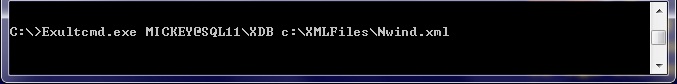 Using Windows Authentication when importing XML into SQL
       Server using Exult SQL Server Command Line