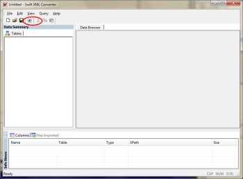 Starting Screen of Swift XML
			       Converter