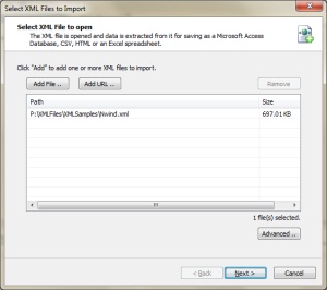 Import XML File in Swift XML
			       Converter