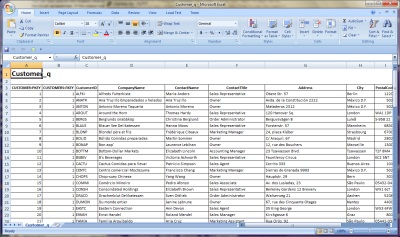 Viewing XML data exported to Excel
			       using in Swift XML Converter