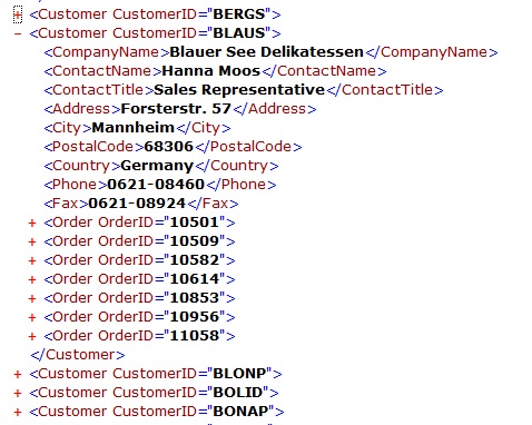 Parent and child elements in XML which have been flattened
     in Swift XML Converter.