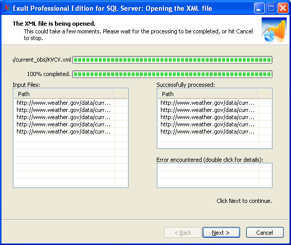 Importing multiple XML URLs into SQL
Server