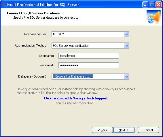 Connecting to SQL Server